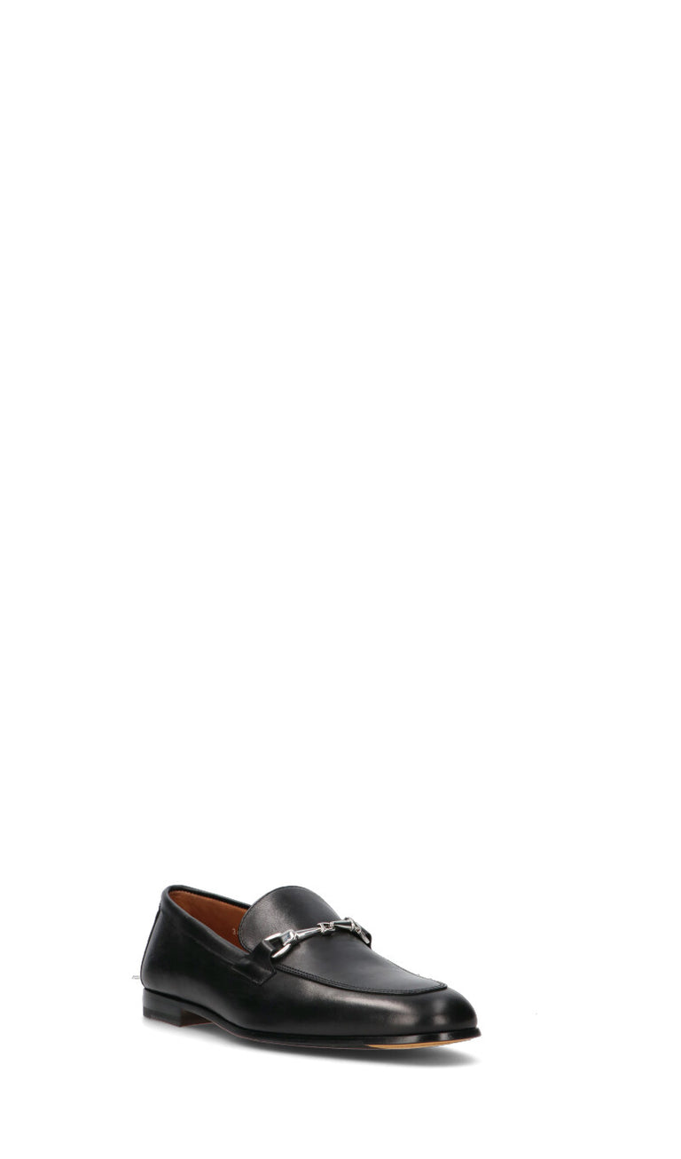 DOUCAL'S Mocassino uomo nero in pelle