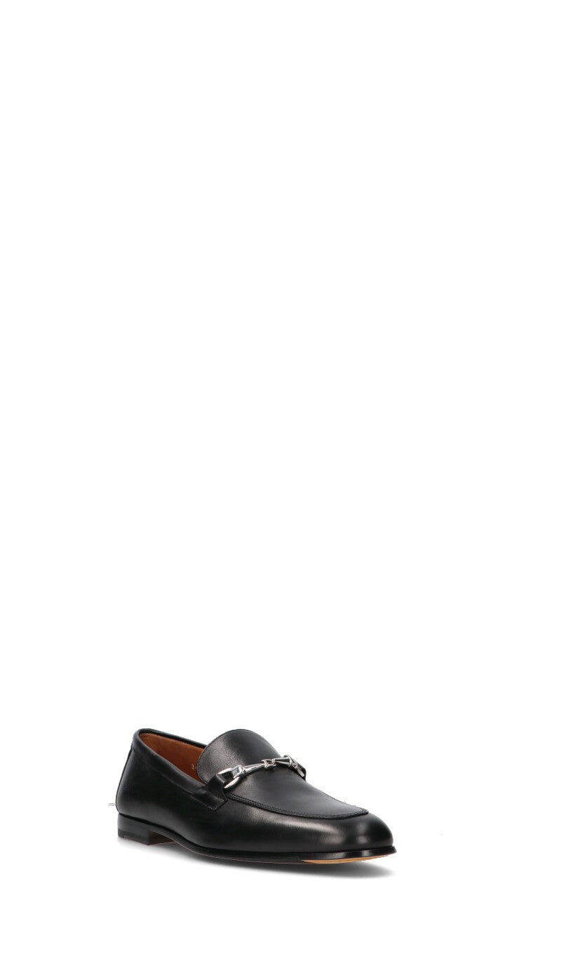 DOUCAL'S Mocassino uomo nero in pelle