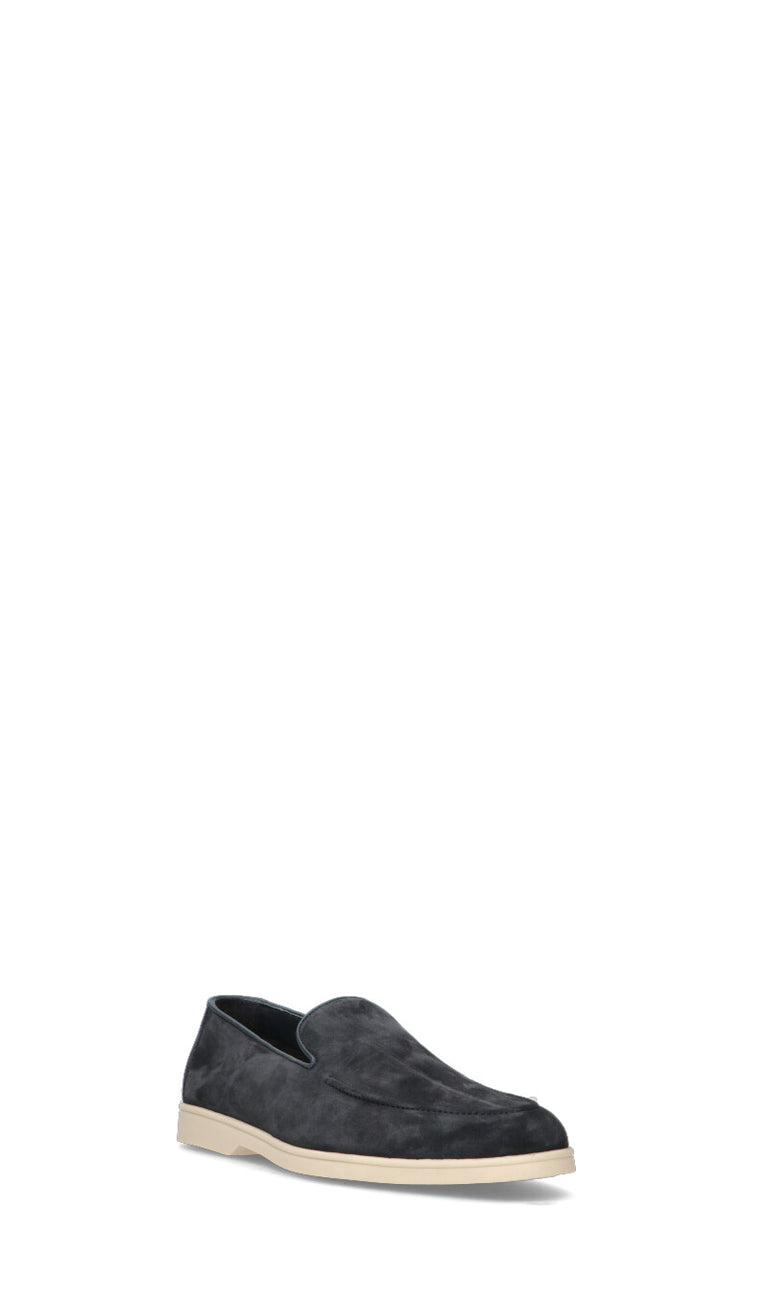 DOUCAL'S Mocassino uomo blu in suede