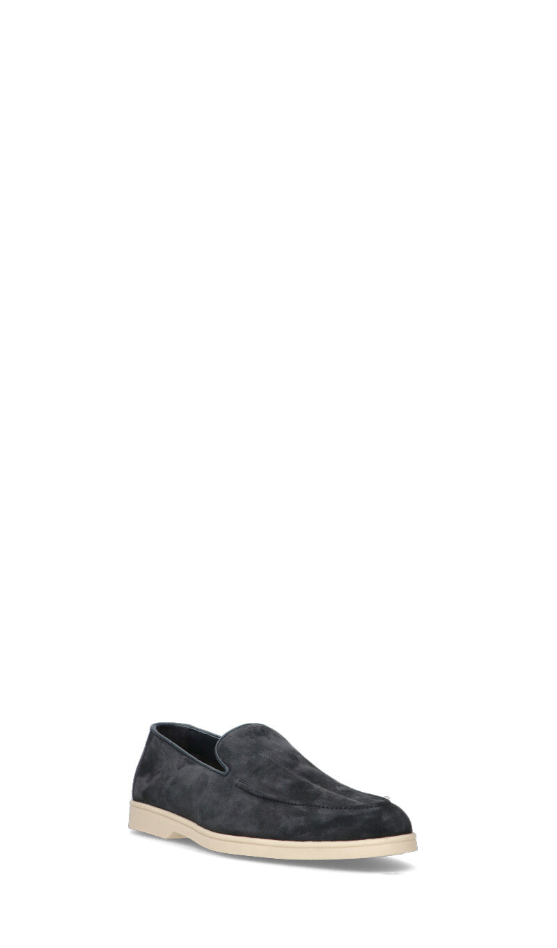 DOUCAL'S Mocassino uomo blu in suede
