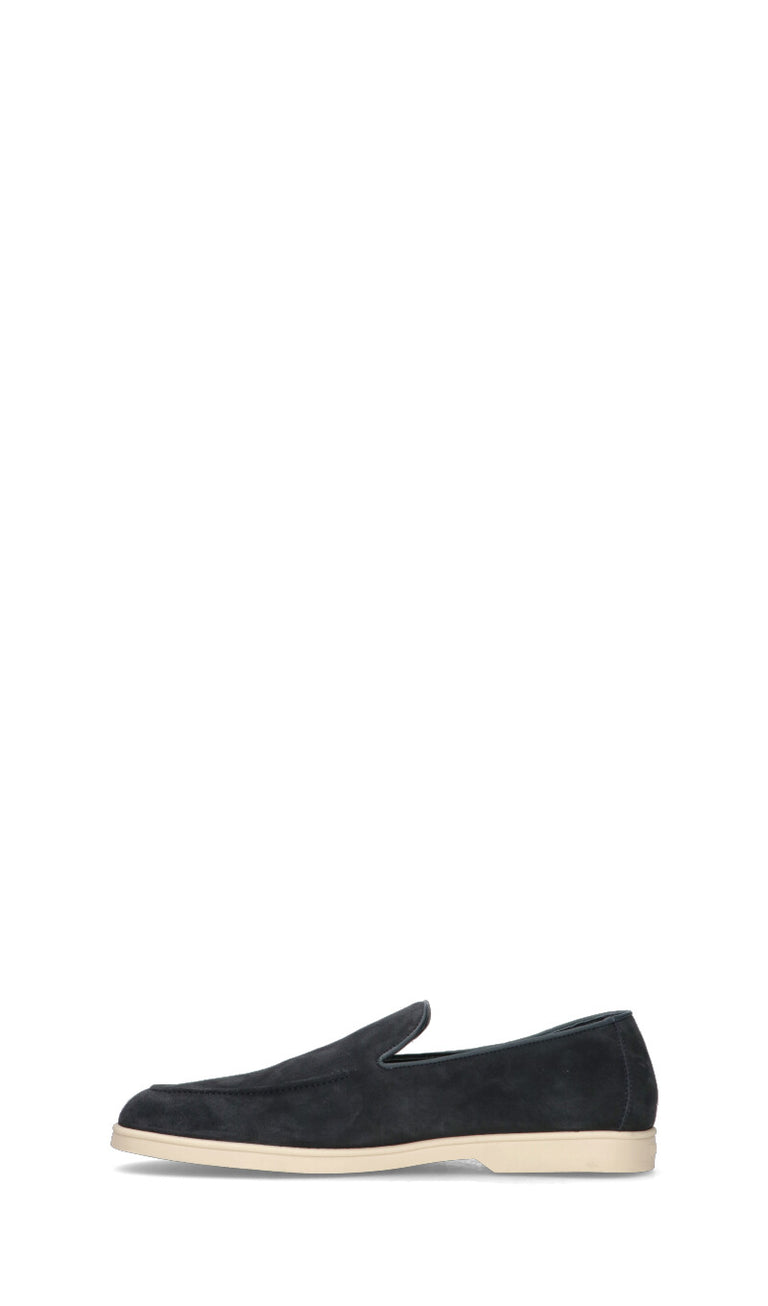 DOUCAL'S Mocassino uomo blu in suede