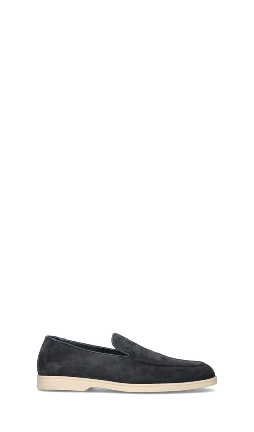 DOUCAL'S Mocassino uomo blu in suede