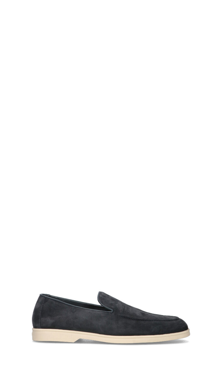 DOUCAL'S Mocassino uomo blu in suede