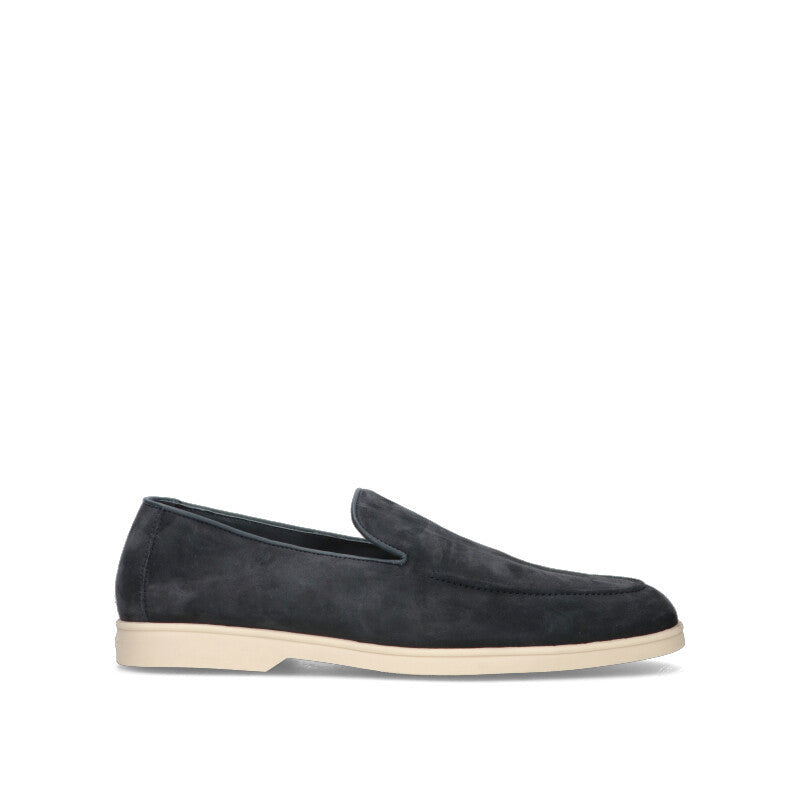 DOUCAL'S Mocassino uomo blu in suede
