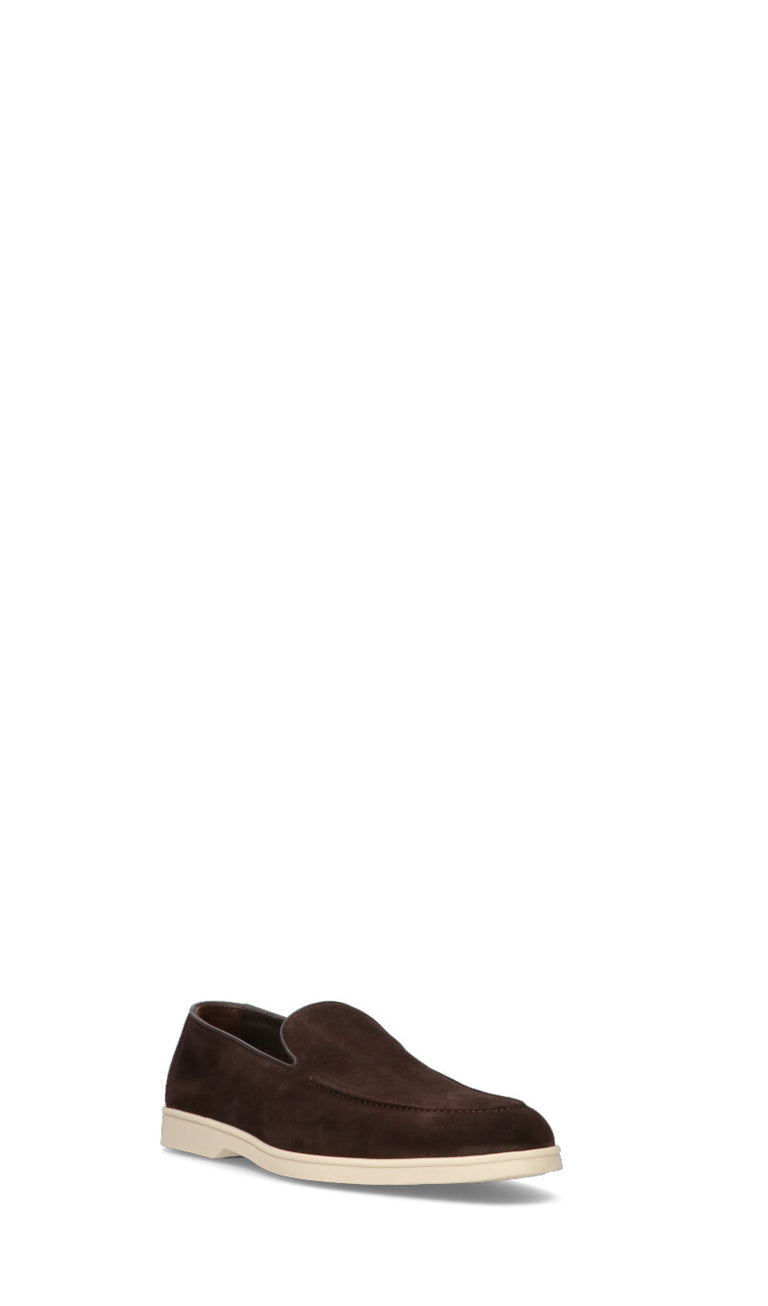 DOUCAL'S Mocassino uomo marrone in suede