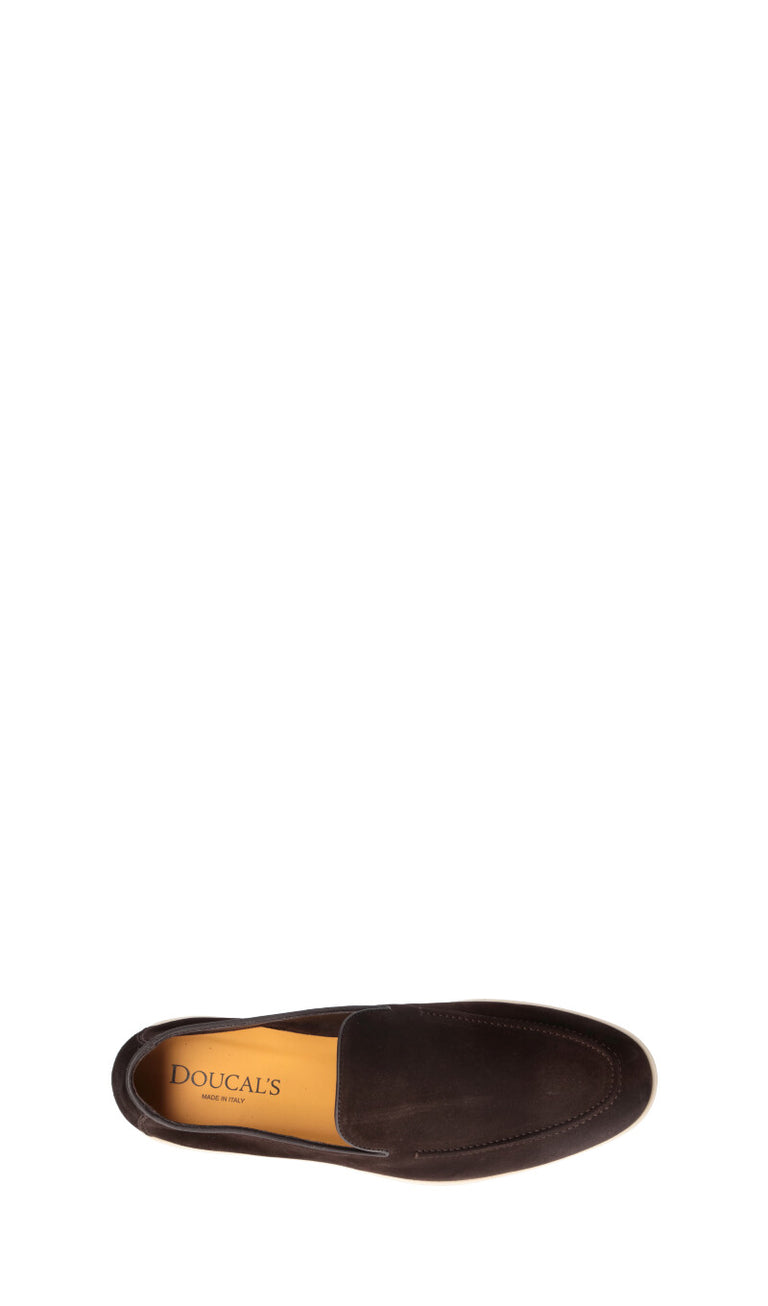 DOUCAL'S Mocassino uomo marrone in suede