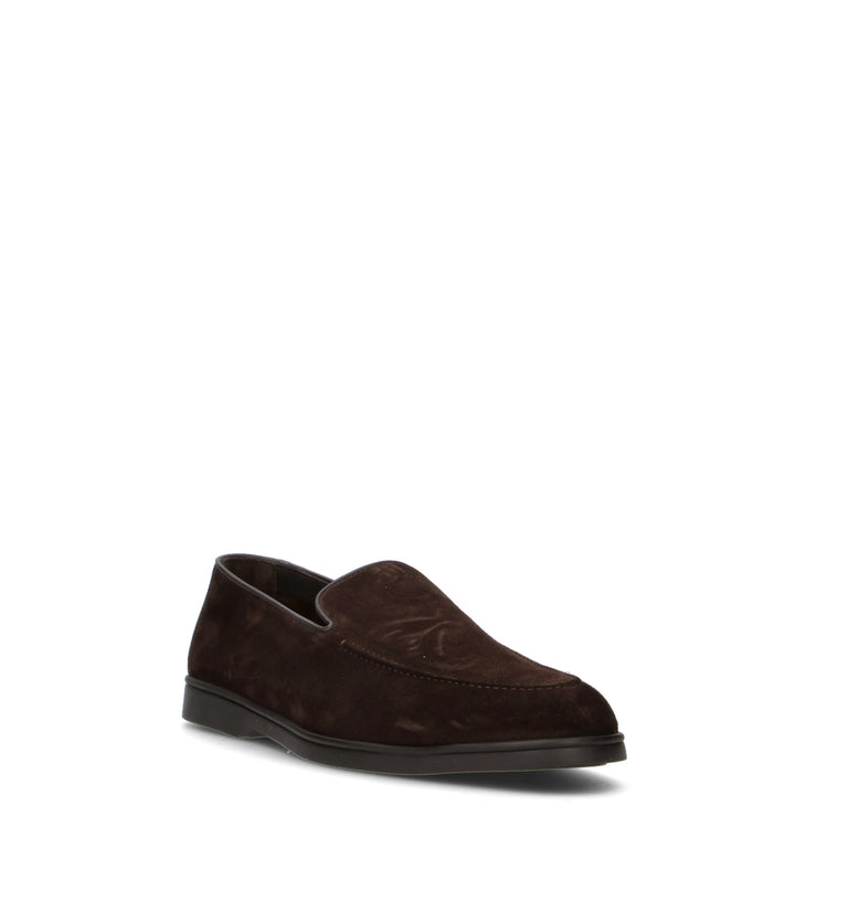 DOUCAL'S Mocassino uomo marrone in suede