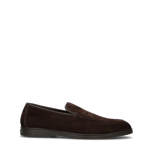 DOUCAL'S Mocassino uomo marrone in suede