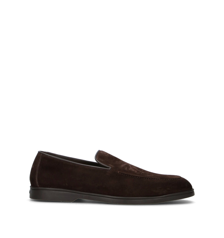 DOUCAL'S Mocassino uomo marrone in suede