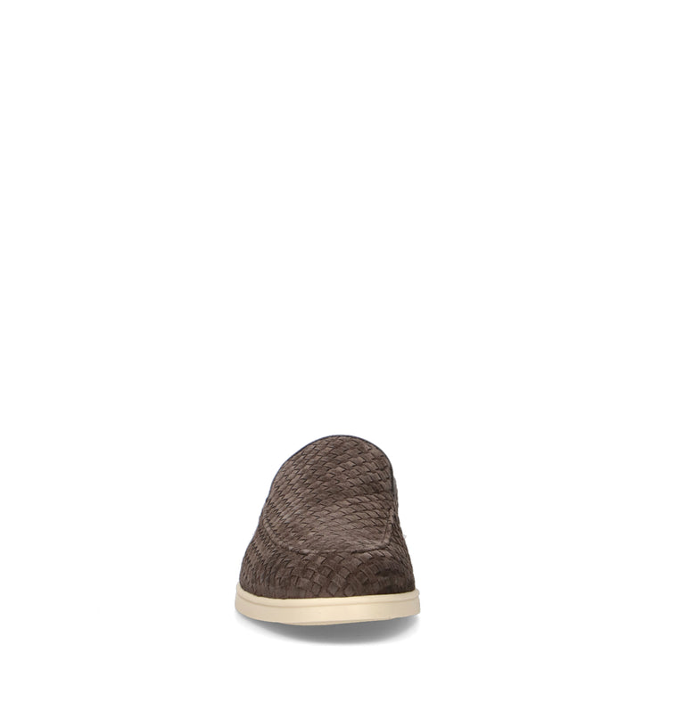 DOUCAL'S Mocassino uomo testa di moro in suede