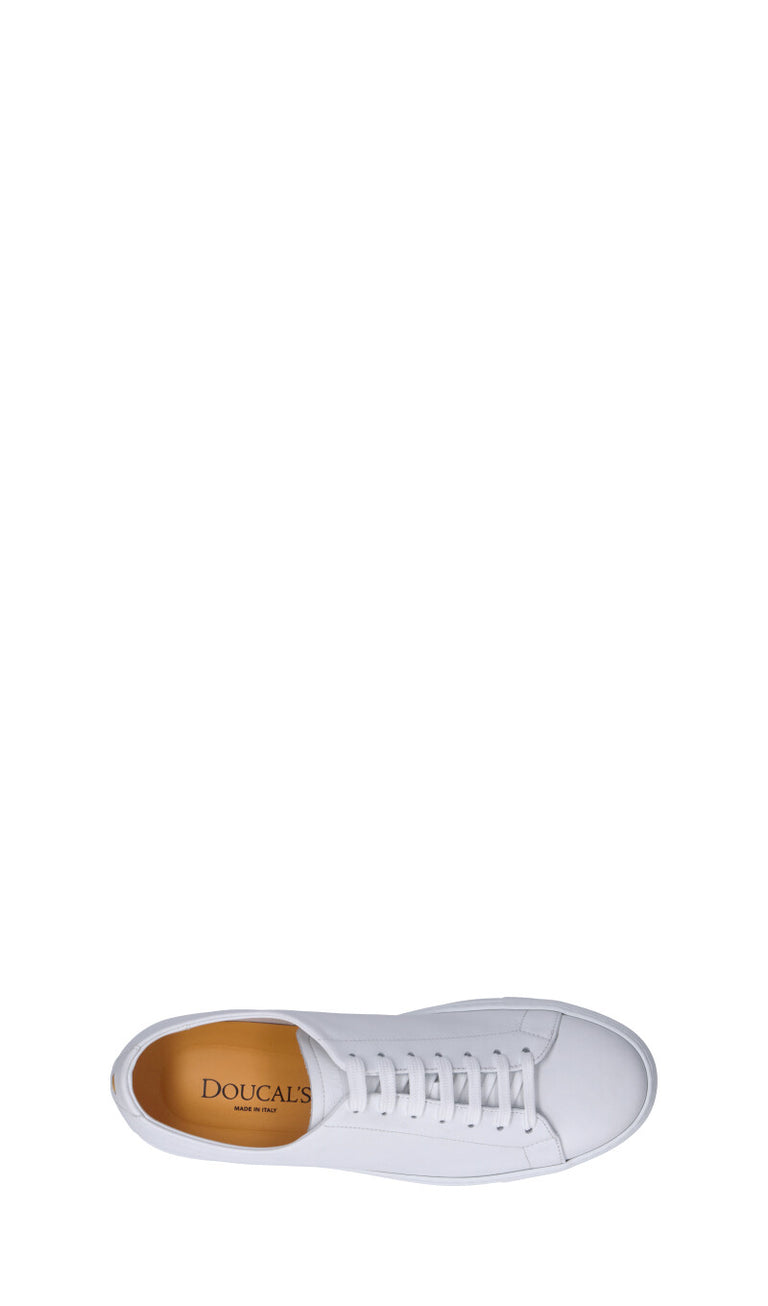 DOUCAL'S Sneaker uomo bianca in pelle