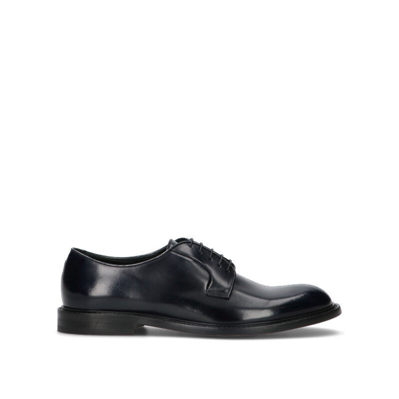 DOUCAL'S Stringata uomo nera in pelle