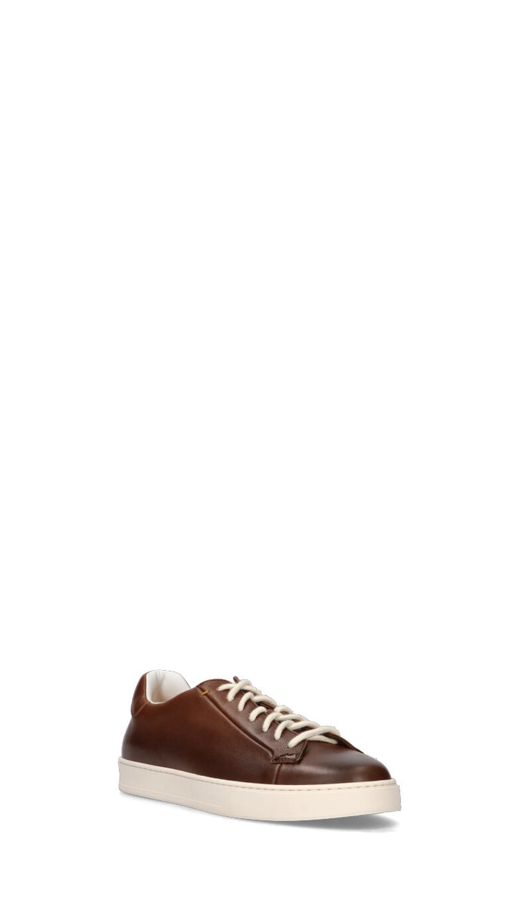 DOUCAL'S Sneaker uomo marrone in pelle