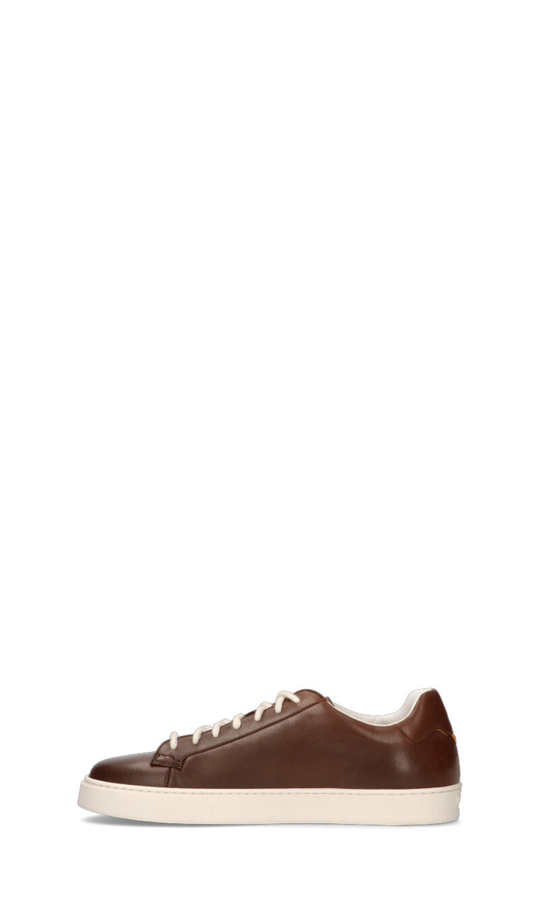 DOUCAL'S Sneaker uomo marrone in pelle
