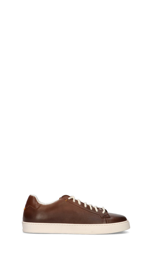 DOUCAL'S Sneaker uomo marrone in pelle