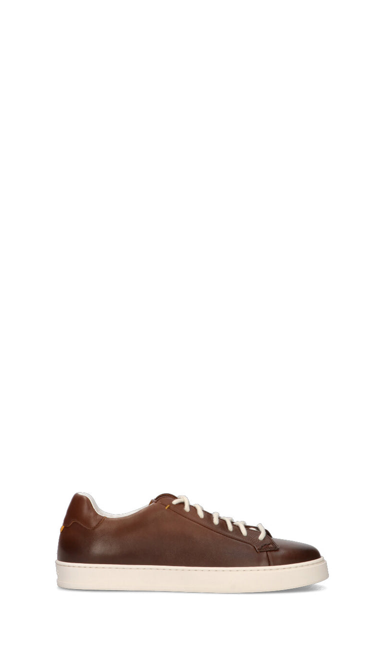DOUCAL'S Sneaker uomo marrone in pelle