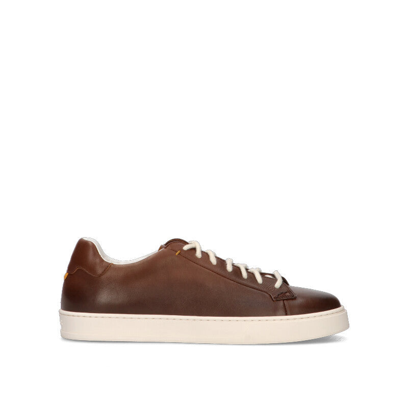 DOUCAL'S Sneaker uomo marrone in pelle