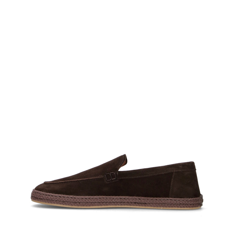 DOUCAL'S Mocassino uomo marrone in suede