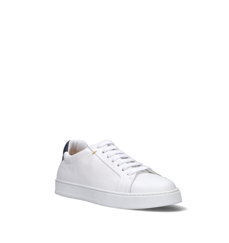 DOUCAL'S Sneaker uomo bianca in pelle