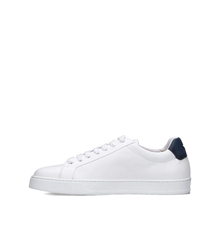 DOUCAL'S Sneaker uomo bianca in pelle