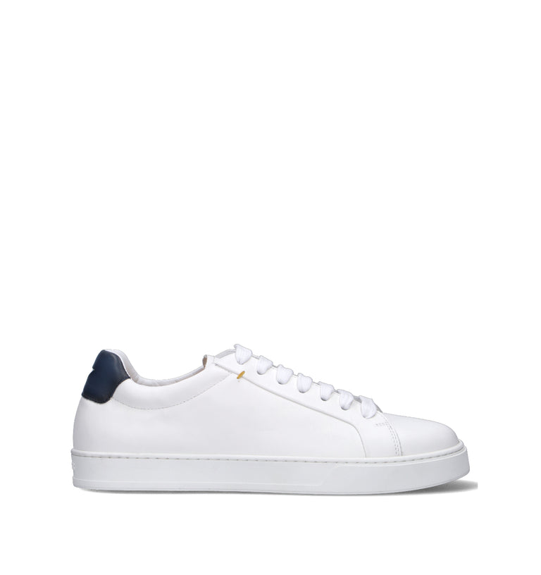 DOUCAL'S Sneaker uomo bianca in pelle