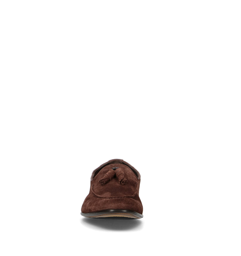 DOUCAL'S Mocassino uomo marrone in suede