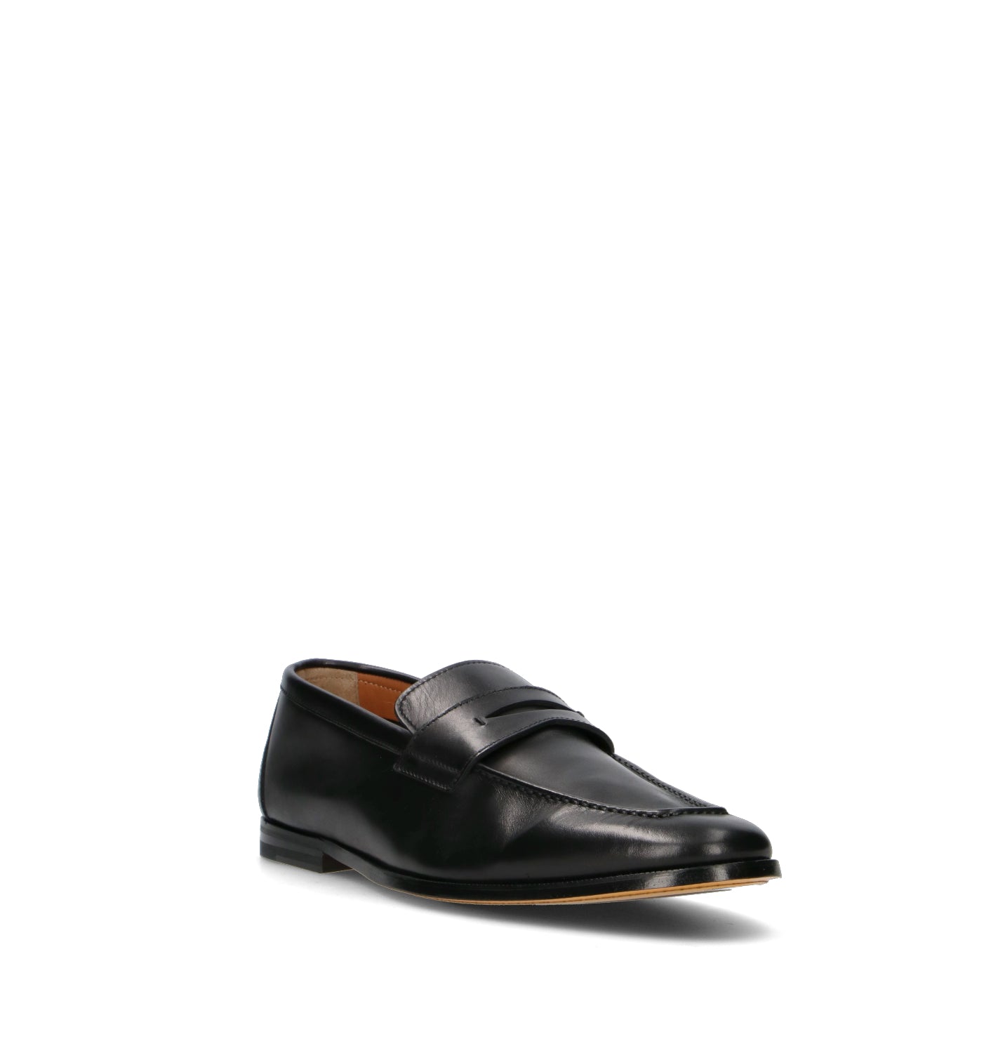 DOUCAL'S Mocassino uomo nero in pelle