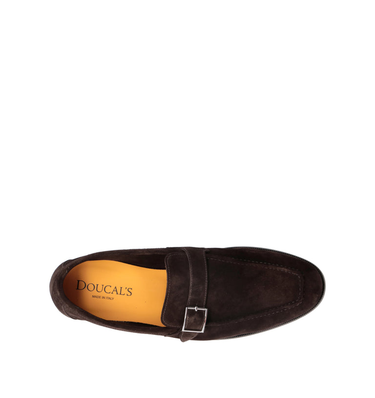 DOUCAL'S Mocassino uomo marrone in suede