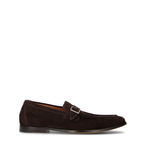 DOUCAL'S Mocassino uomo marrone in suede