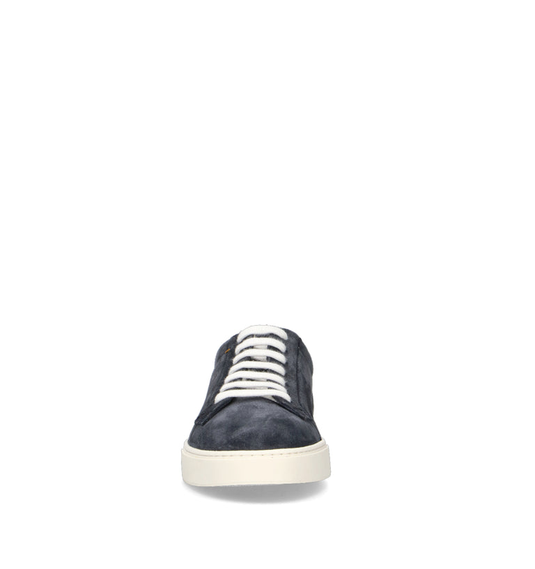 DOUCAL'S Sneaker uomo blu in suede