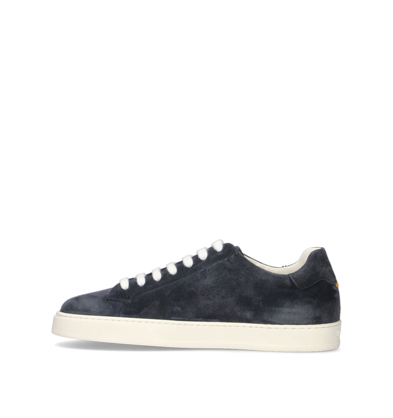 DOUCAL'S Sneaker uomo blu in suede