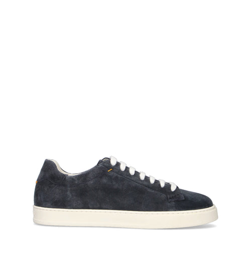 DOUCAL'S Sneaker uomo blu in suede