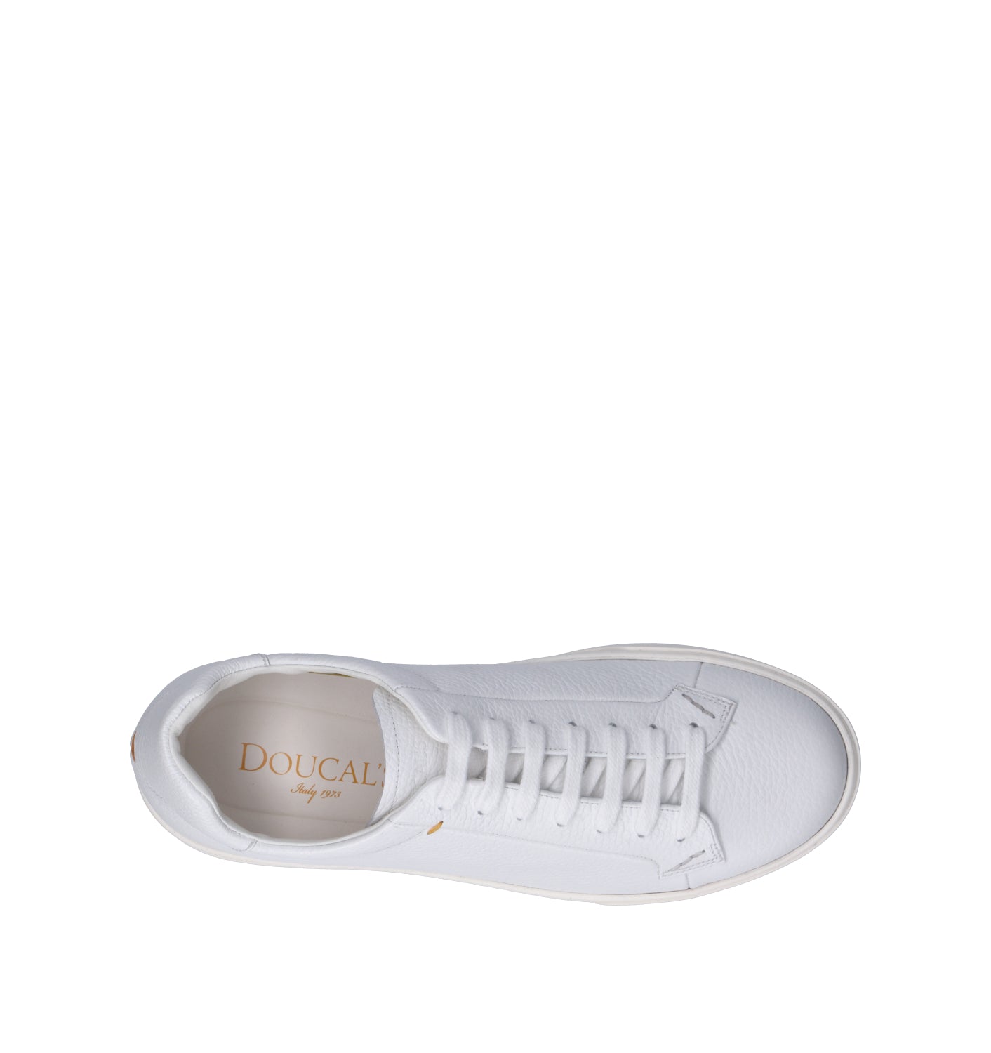 DOUCAL'S Sneaker uomo bianca in pelle