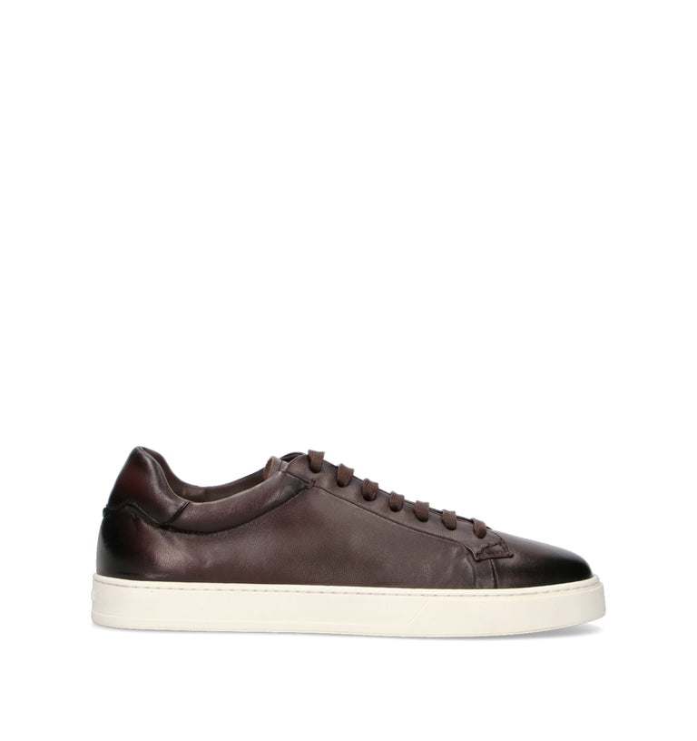 DOUCAL'S Sneaker uomo testa di moro in suede