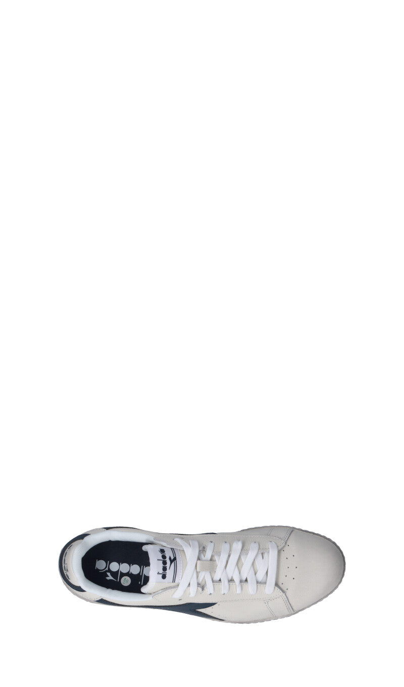 DIADORA GAME L LOW WAXED Sneaker uomo bianca/blu in pelle