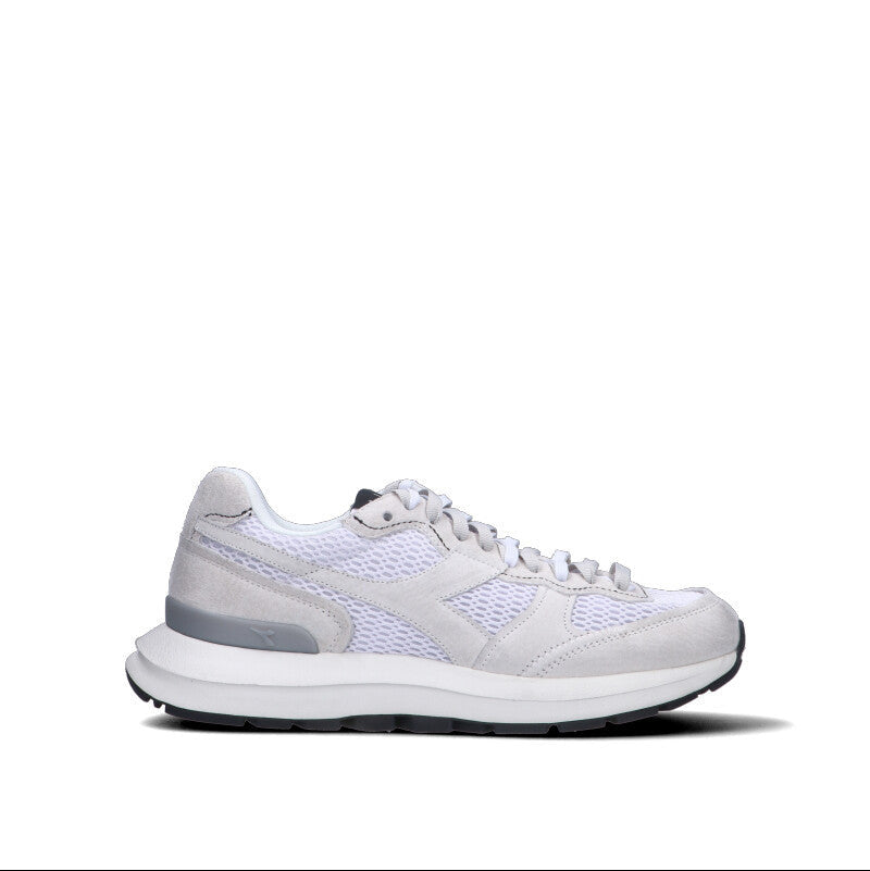 DIADORA - KMARO 42 SUEDE MESH WAX Sneaker uomo bianca in suede