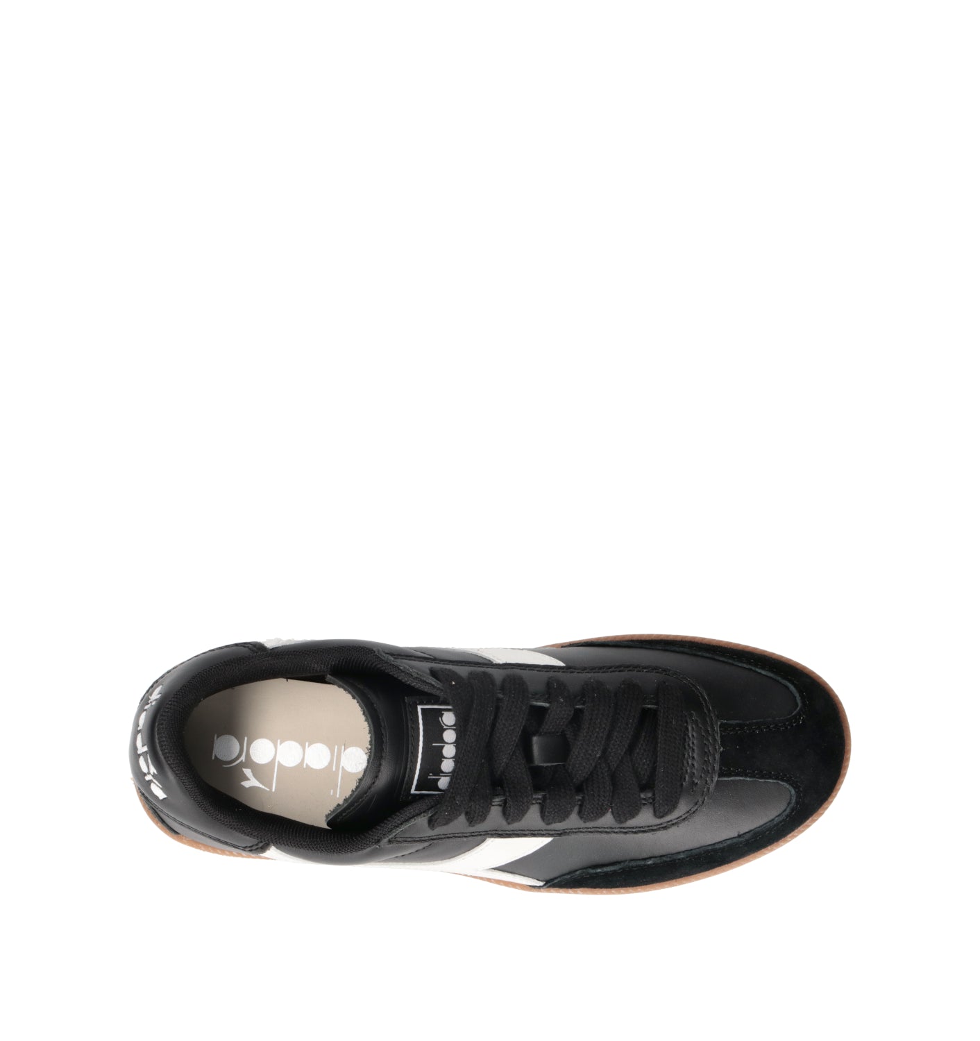 DIADORA TRAINER Sneaker uomo nera in pelle