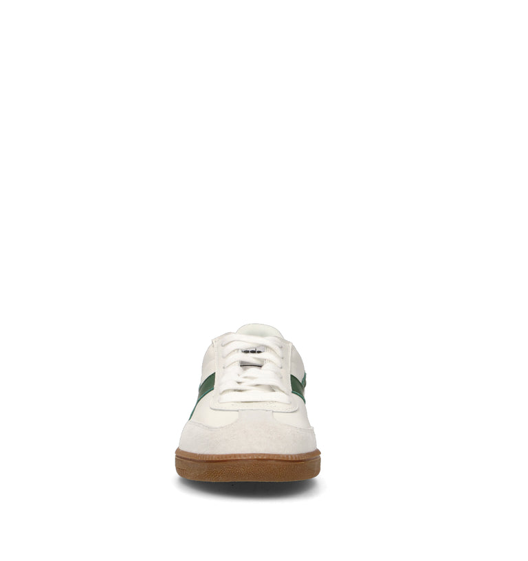 DIADORA TRAINER Sneaker uomo bianca/verde in pelle