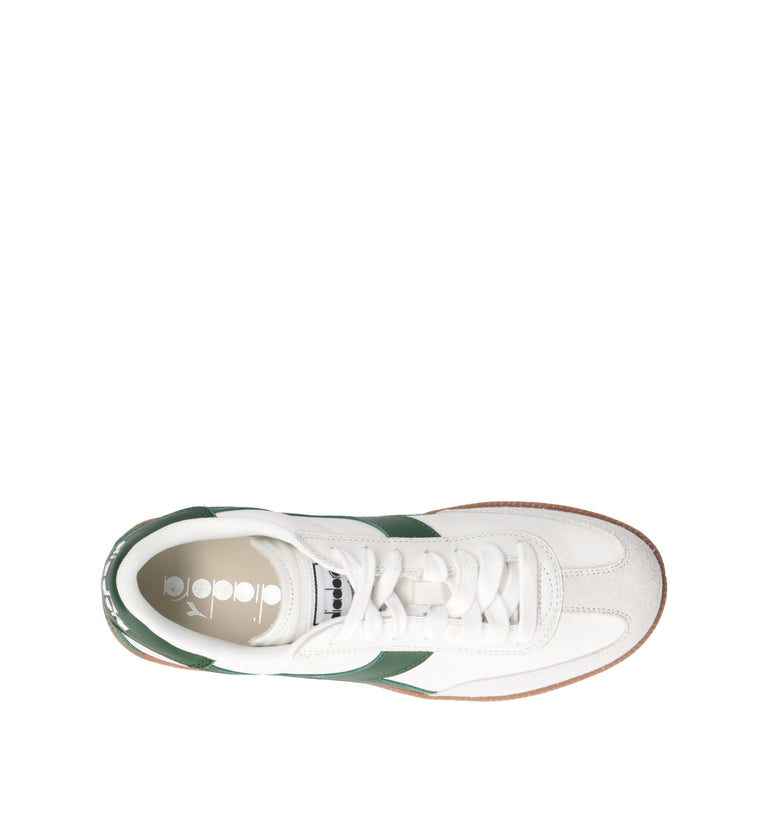 DIADORA TRAINER Sneaker uomo bianca/verde in pelle