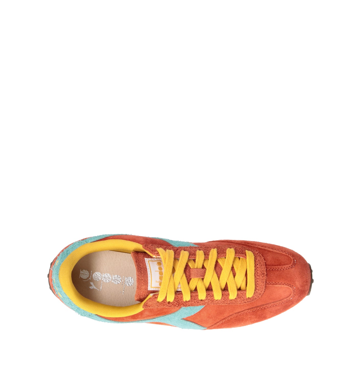 DIADORA RALLY S Sneaker uomo arancio in suede