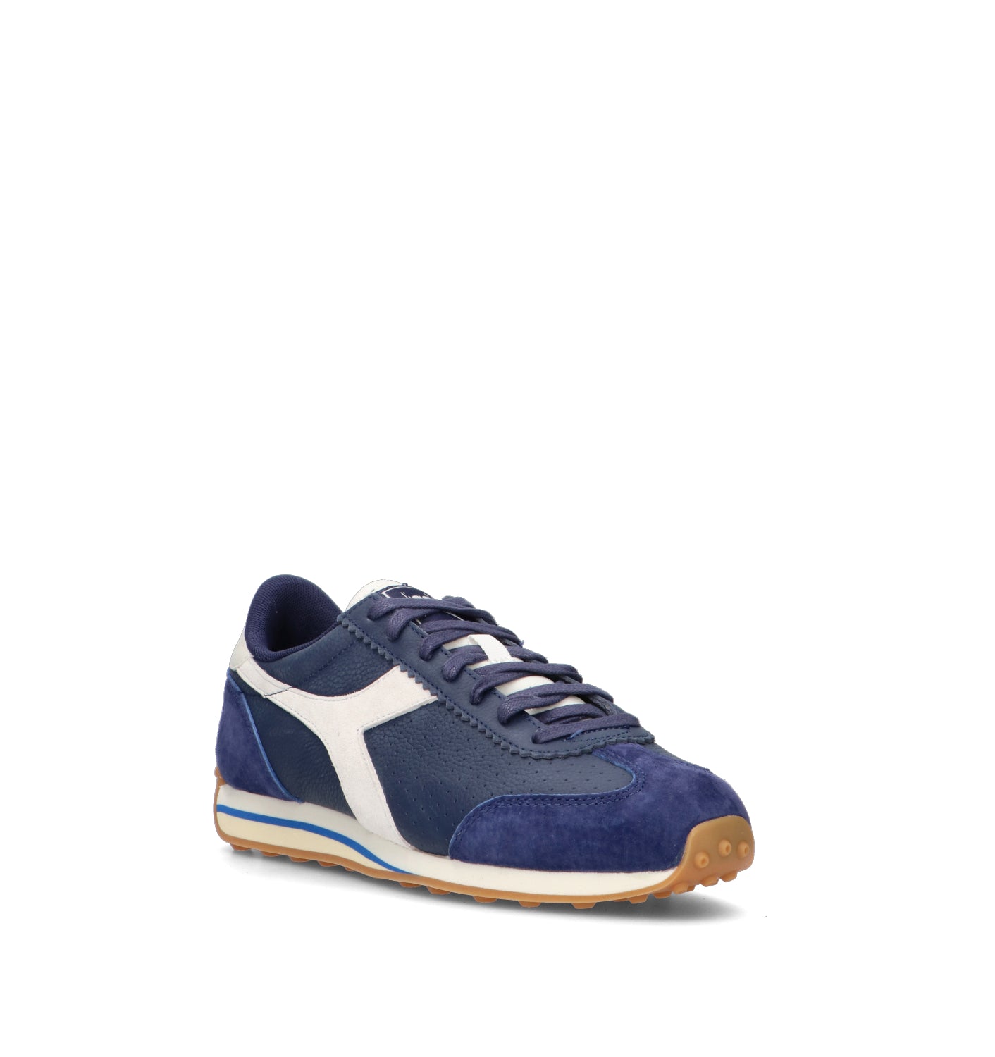 DIADORA RALLY PUNCHED Sneaker uomo blu in pelle