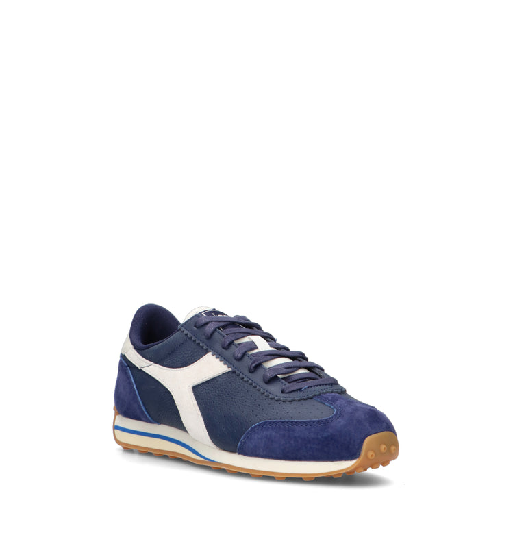 DIADORA RALLY PUNCHED Sneaker uomo blu in pelle