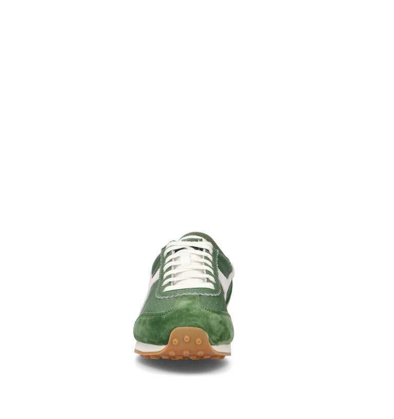 DIADORA RALLY PUNCHED Sneaker uomo verde in suede