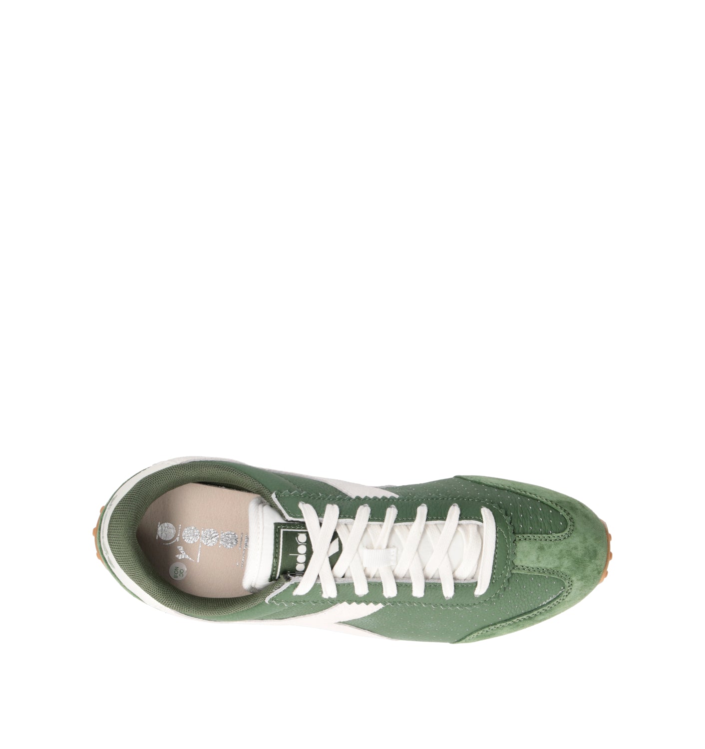 DIADORA RALLY PUNCHED Sneaker uomo verde in suede