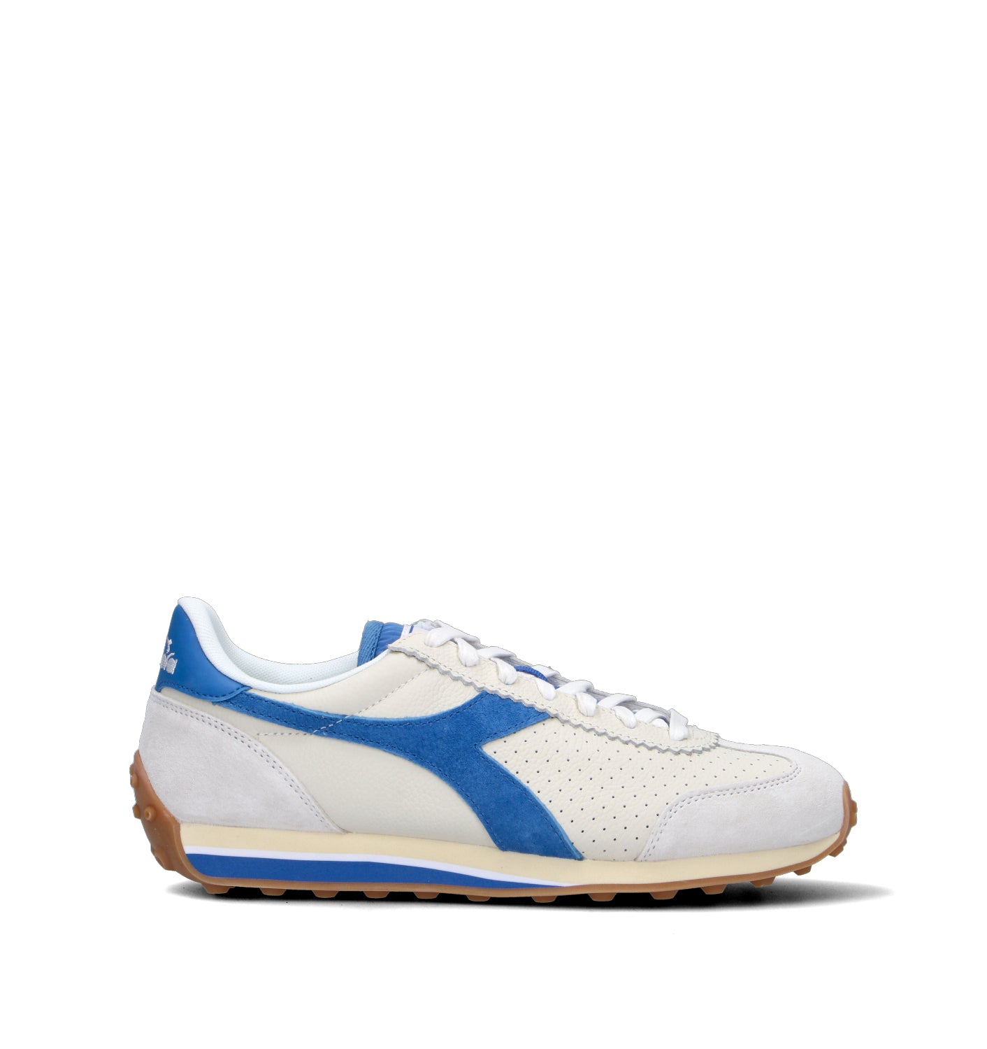DIADORA RALLY PUNCHED Sneaker uomo bianca in pelle