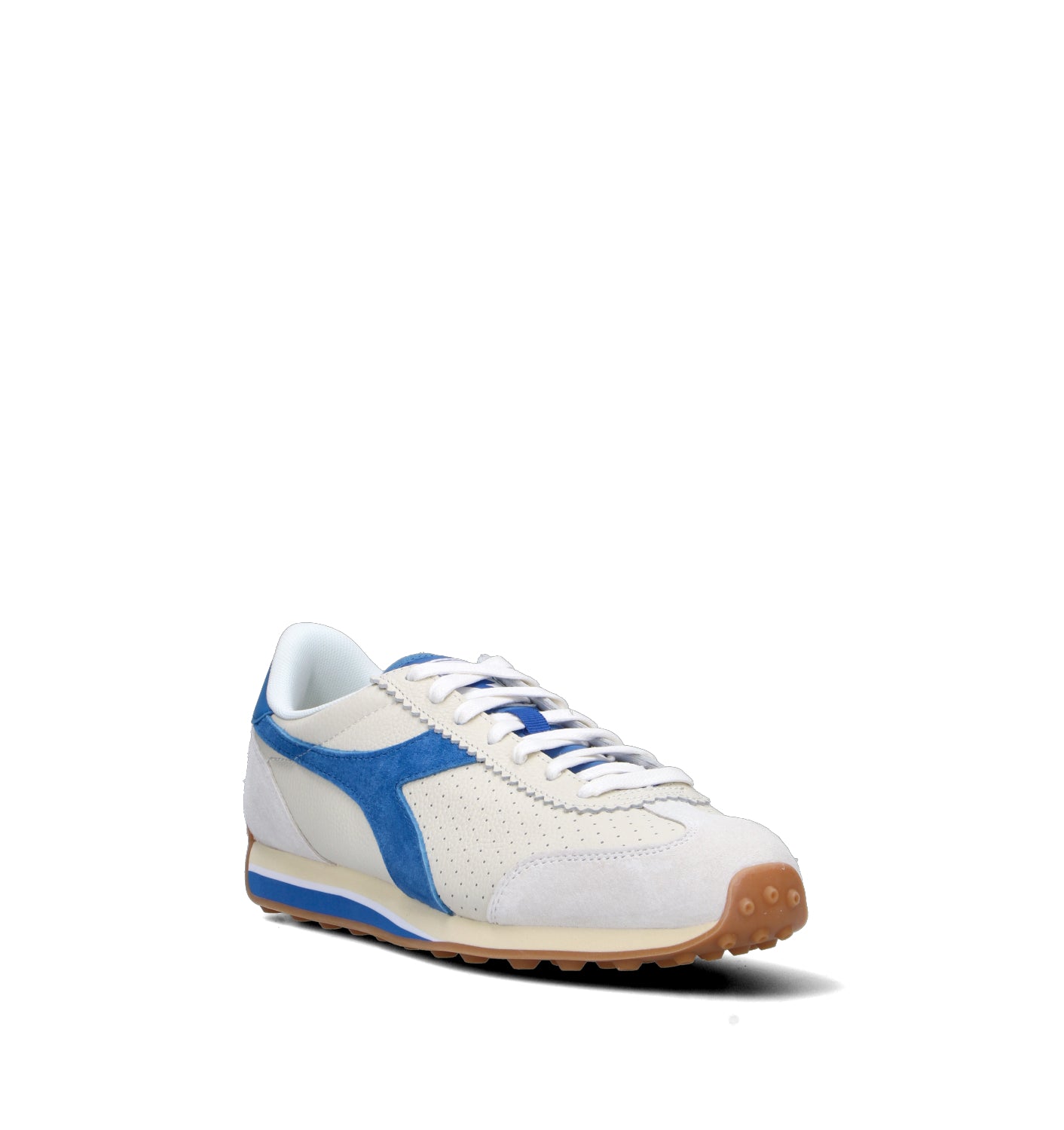 DIADORA RALLY PUNCHED Sneaker uomo bianca in pelle