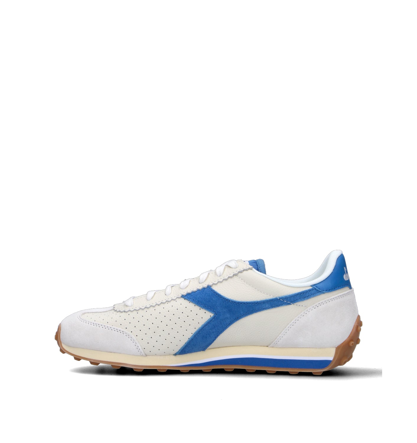 DIADORA RALLY PUNCHED Sneaker uomo bianca in pelle