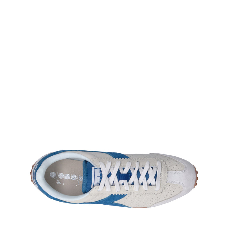 DIADORA RALLY PUNCHED Sneaker uomo bianca in pelle