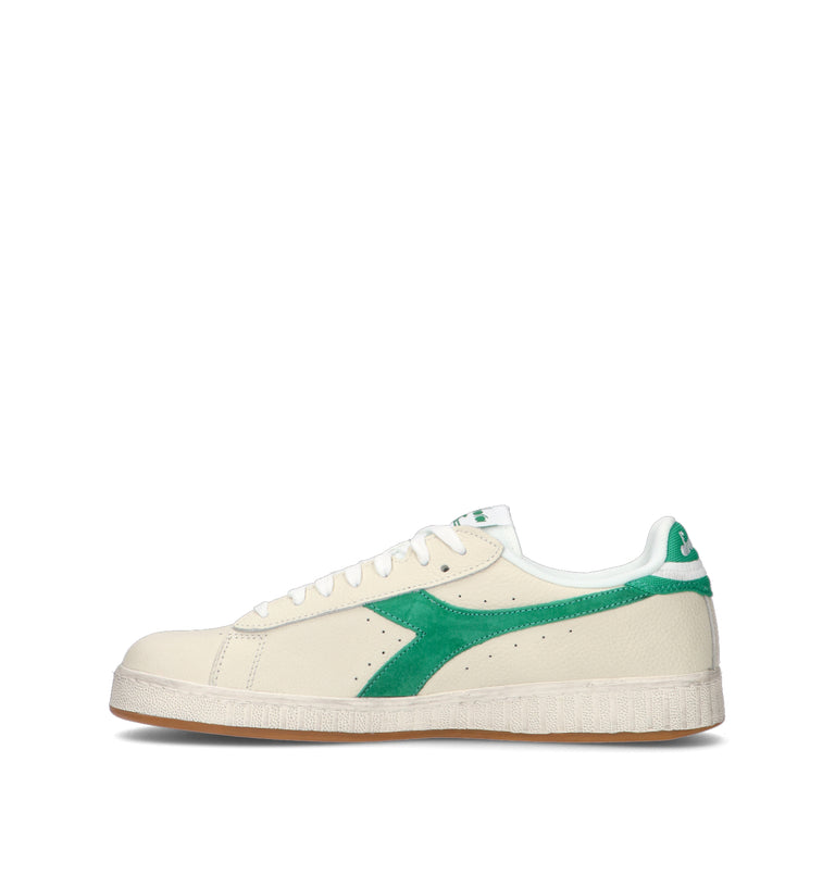 DIADORA GAME LOW JERSEY WAXED Sneaker uomo bianca in pelle