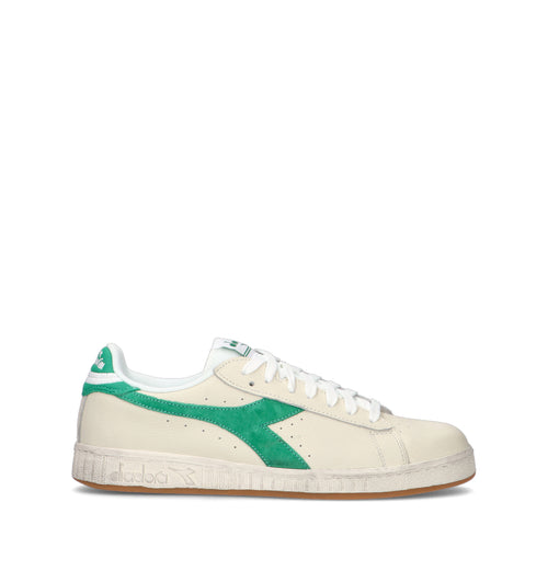 DIADORA GAME LOW JERSEY WAXED Sneaker uomo bianca in pelle